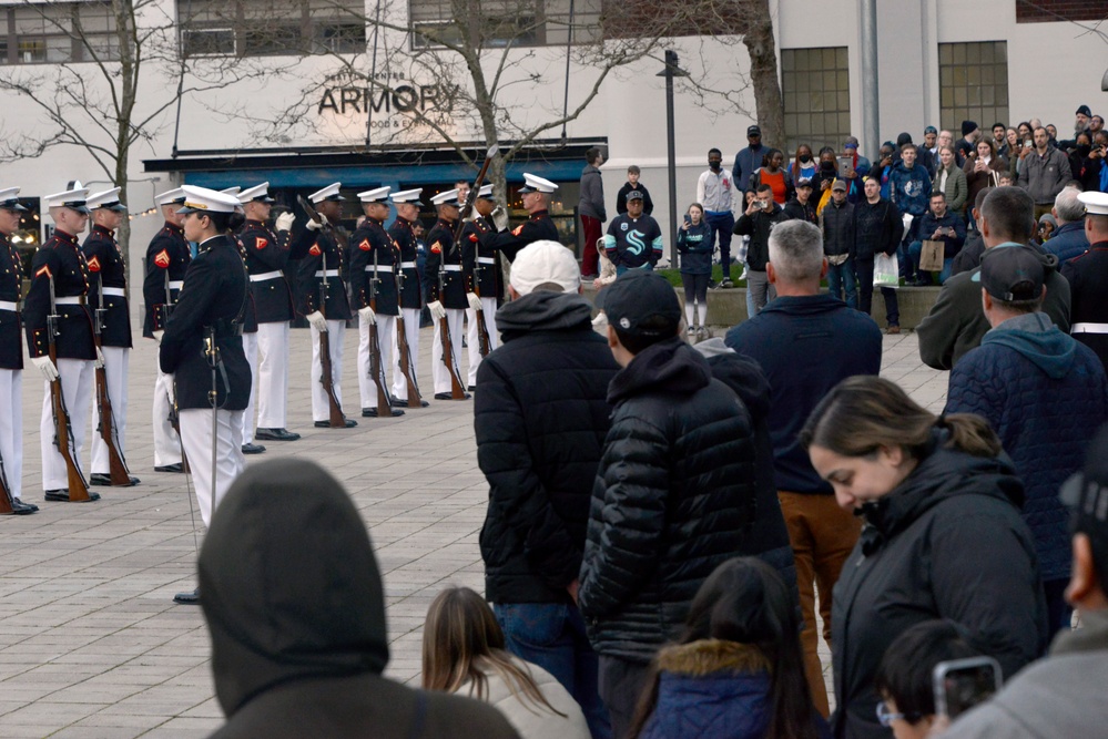 Battle Color Detachment Performs in Seattle