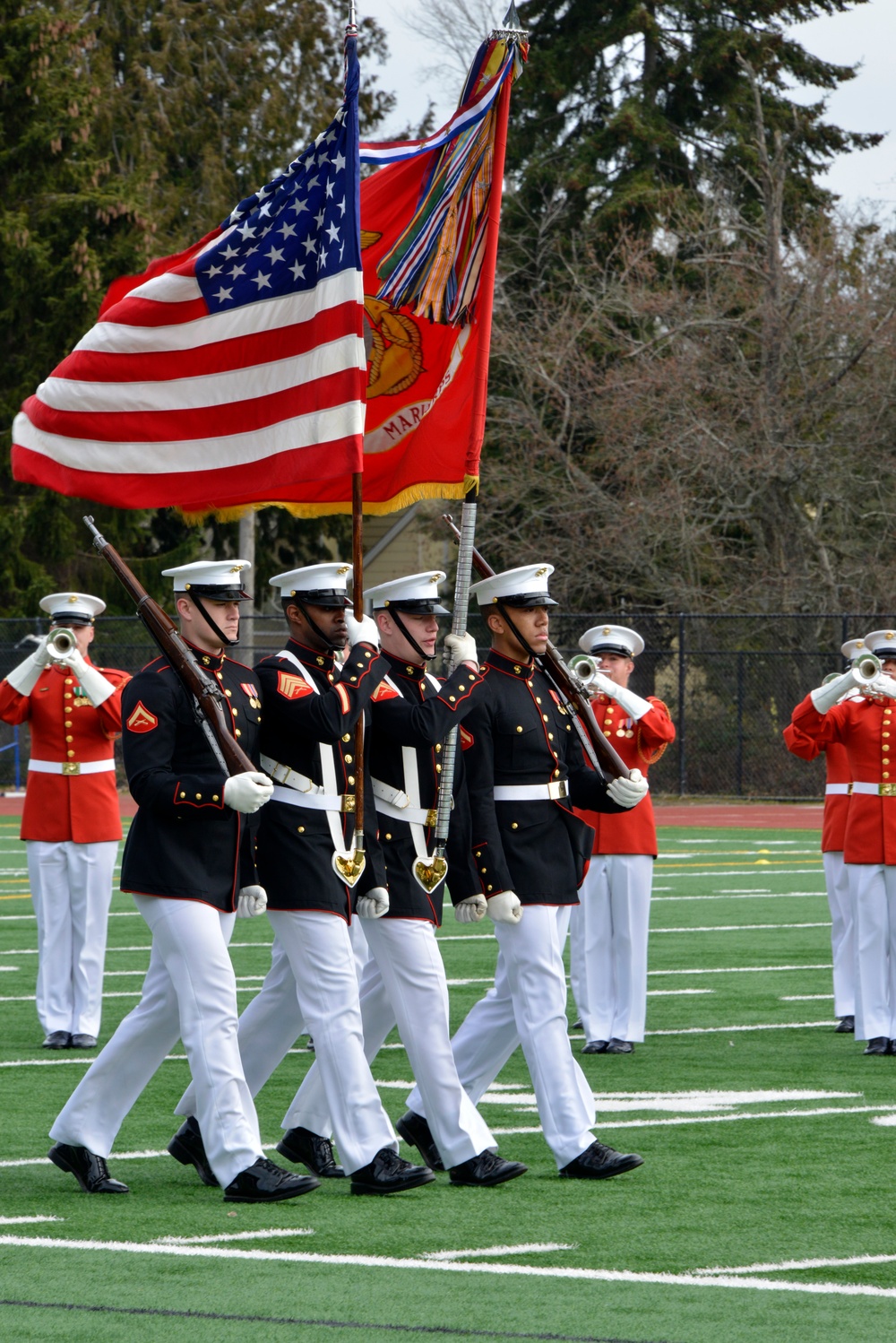 Battle Color Detachment Performs in Seattle