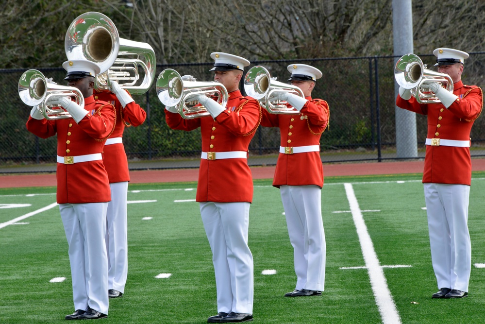 Battle Color Detachment Performs in Seattle