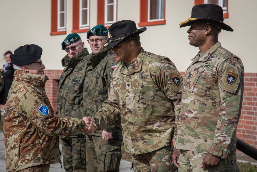 NATO and Ivy Division Tours eFP Battle Group Poland