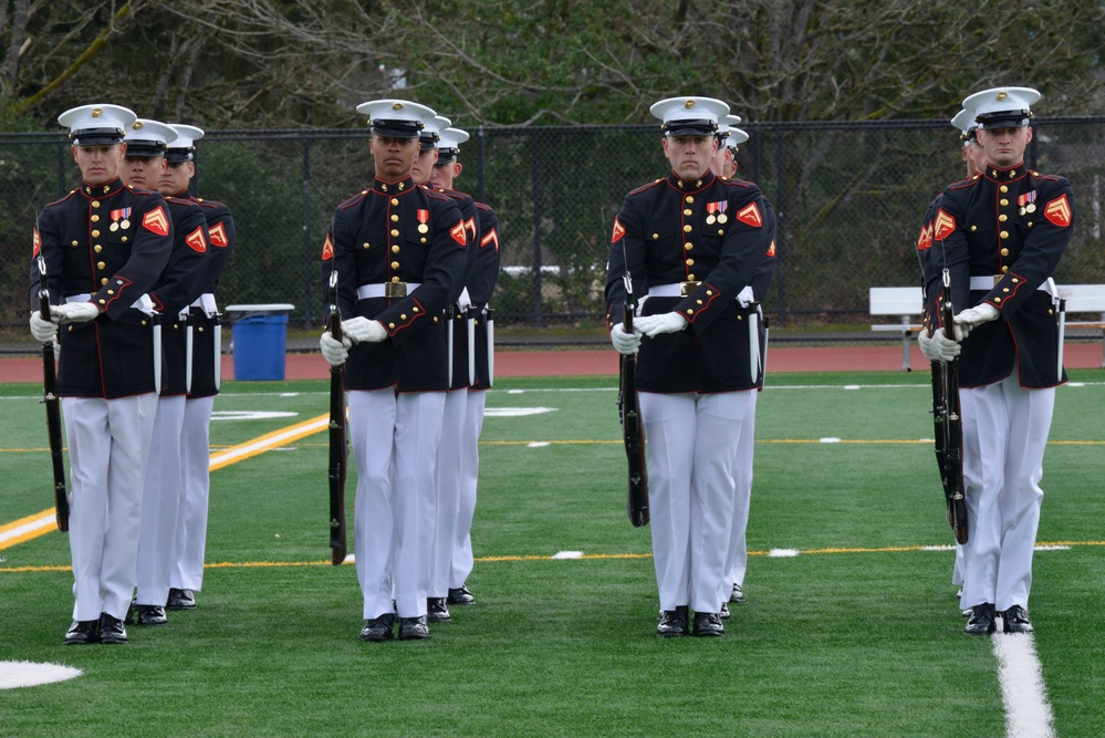 Battle Color Detachment Performs in Seattle