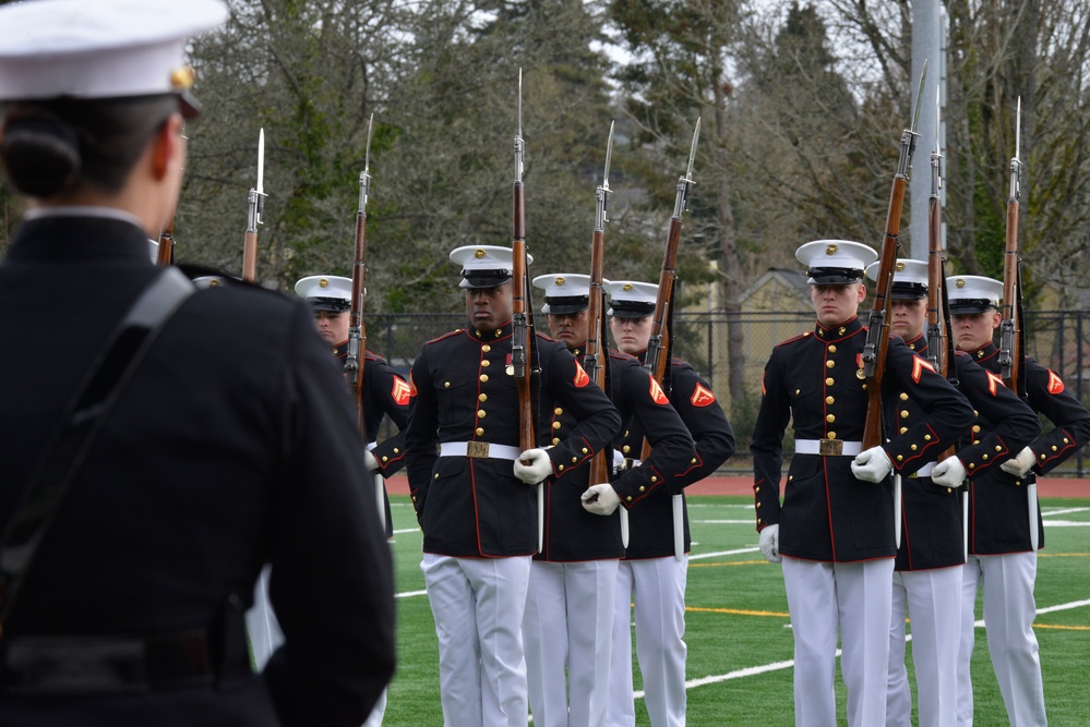 Battle Color Detachment Performs in Seattle