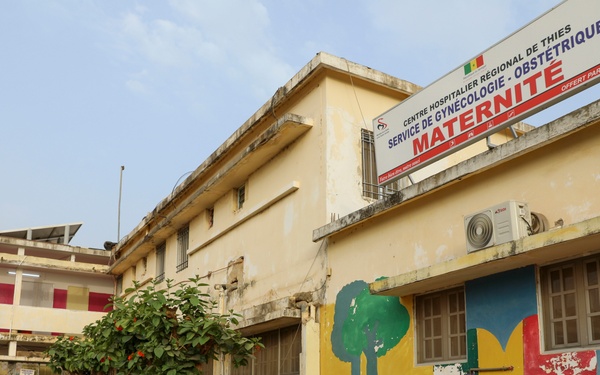 Vermont National Guard Soldiers and Airmen Tour the Maternity Ward at Thies Regional Hospital