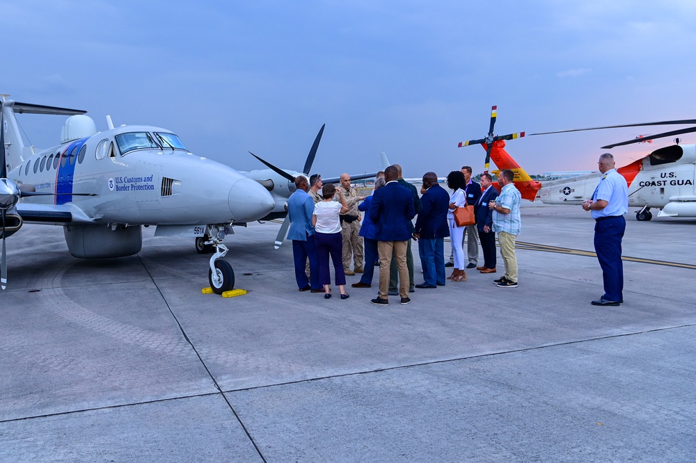 Coast Guard Air Station Miami hosts Northern Caribbean Security Summit Reception