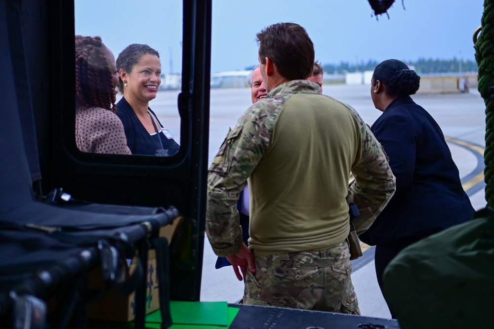 Coast Guard Air Station Miami hosts Northern Caribbean Security Summit reception