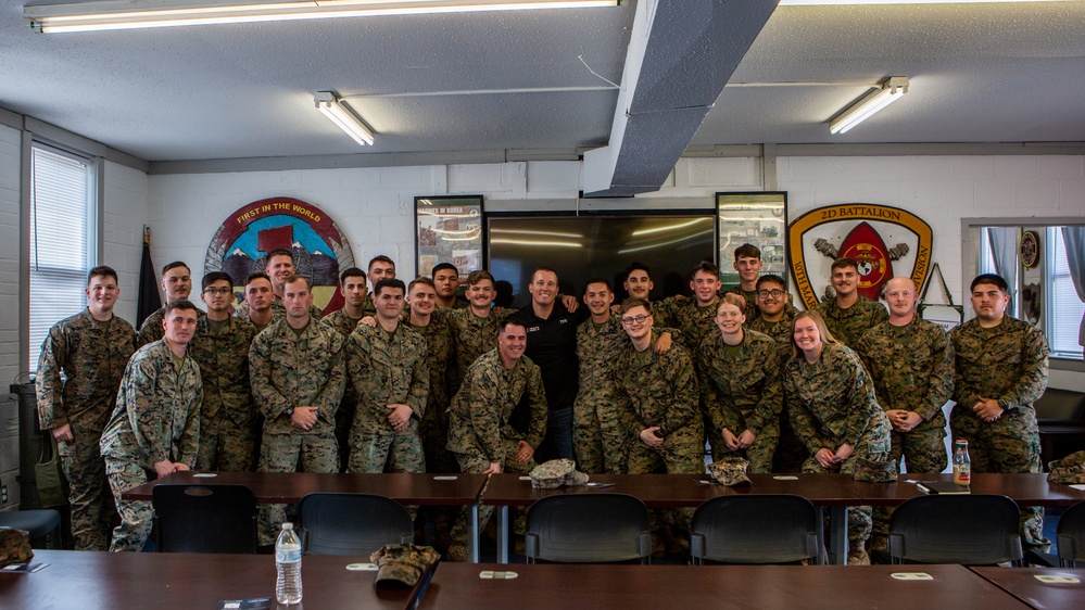 Medal of Honor Recipient Dakota Myers visits MCB Camp Lejeune and MCAS New River