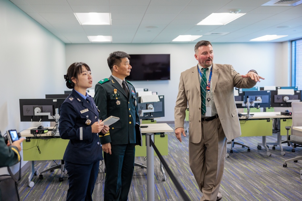 The Republic of Korea Members Given A Tour At The Cyber Training Academy