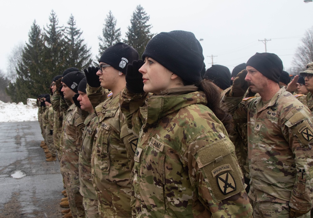 10th Mountain Division HHBN Holds Casing Ceremony