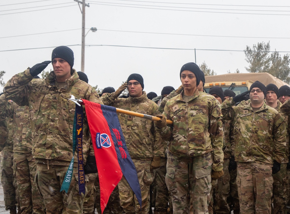 10th Mountain Division HHBN Holds Casing Ceremony