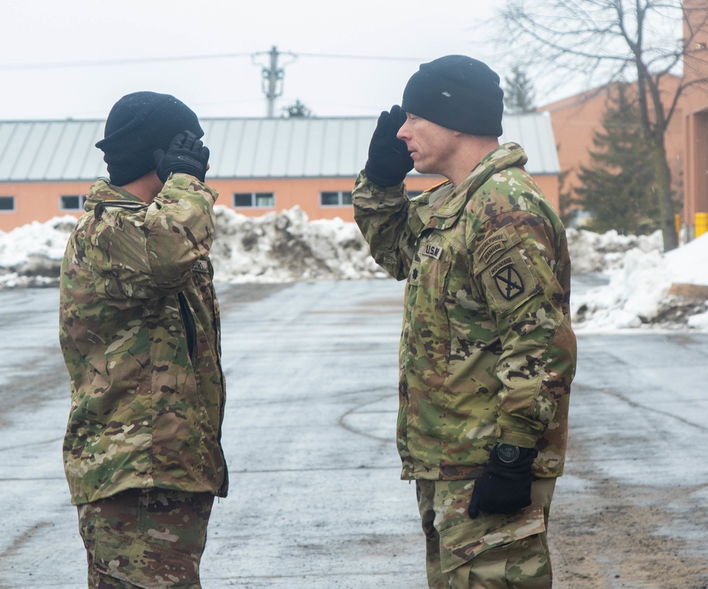 10th Mountain Division HHBN Holds Casing Ceremony