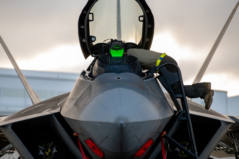 325th Fighter Wing F-22 Raptor Night Flying