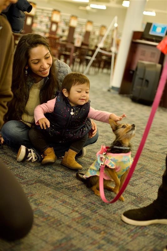 Puppies &amp; Pi(e) wags the tail of story time participants