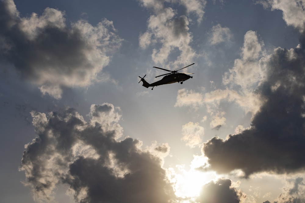 USS Ashland Coordinates a Search and Rescue