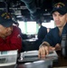 USS Milius (DDG 69) Sailors Stand Watch on the Ship's Bridge