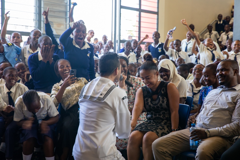U.S. Naval Forces Europe and Africa Band Performs during Cutlass Express 2023