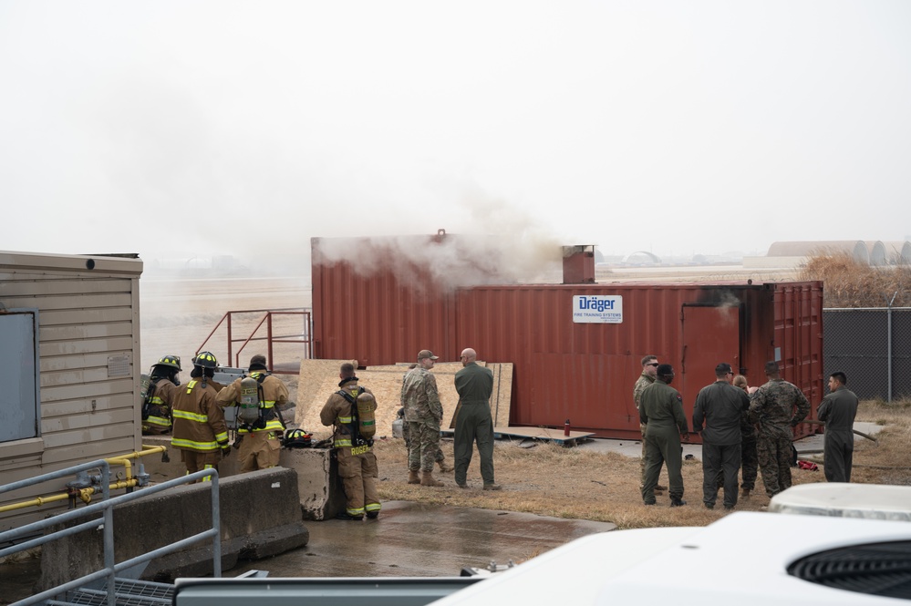 USMC, 8 CES conduct joint fire training at Kunsan