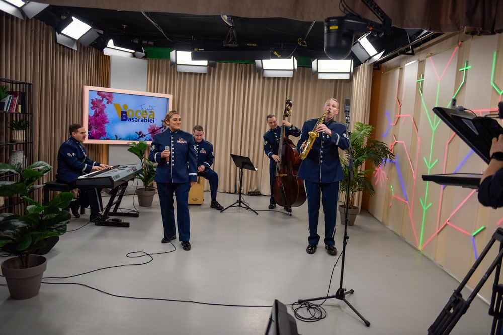 USAFE band celebrates Martisor Festival in Moldova