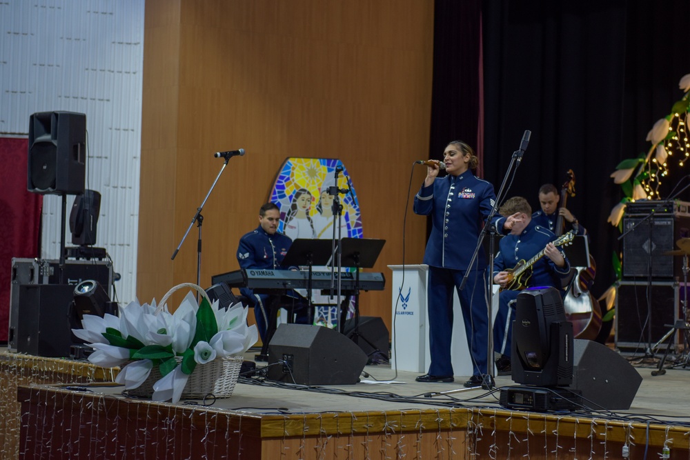 USAFE band celebrates Martisor Festival in Moldova