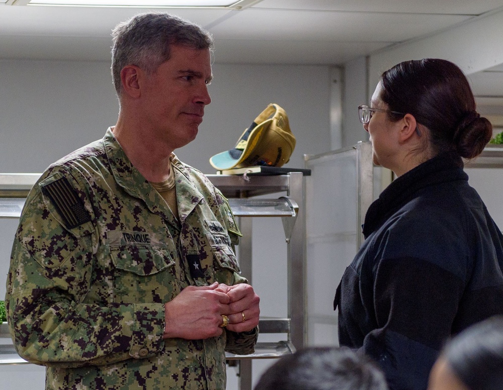 Commander, Task Force 76 Visits Blue Ridge