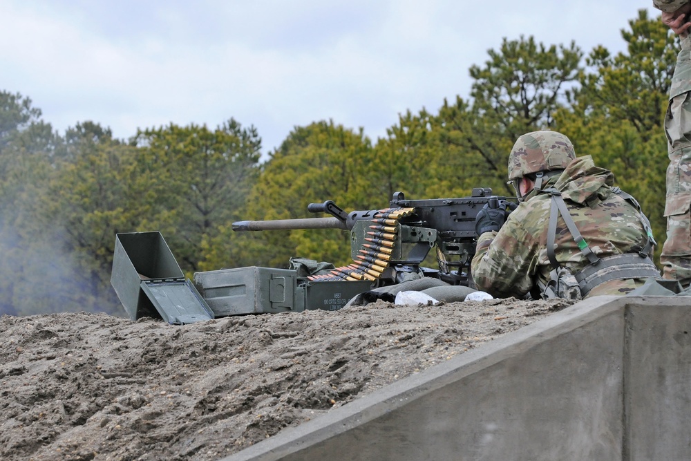 102 CAVALRY, NJ ARMY NATIONAL GUARD, M2HB machine gun qualification, Tables two and four, range 40, 11 MARCH 2023.