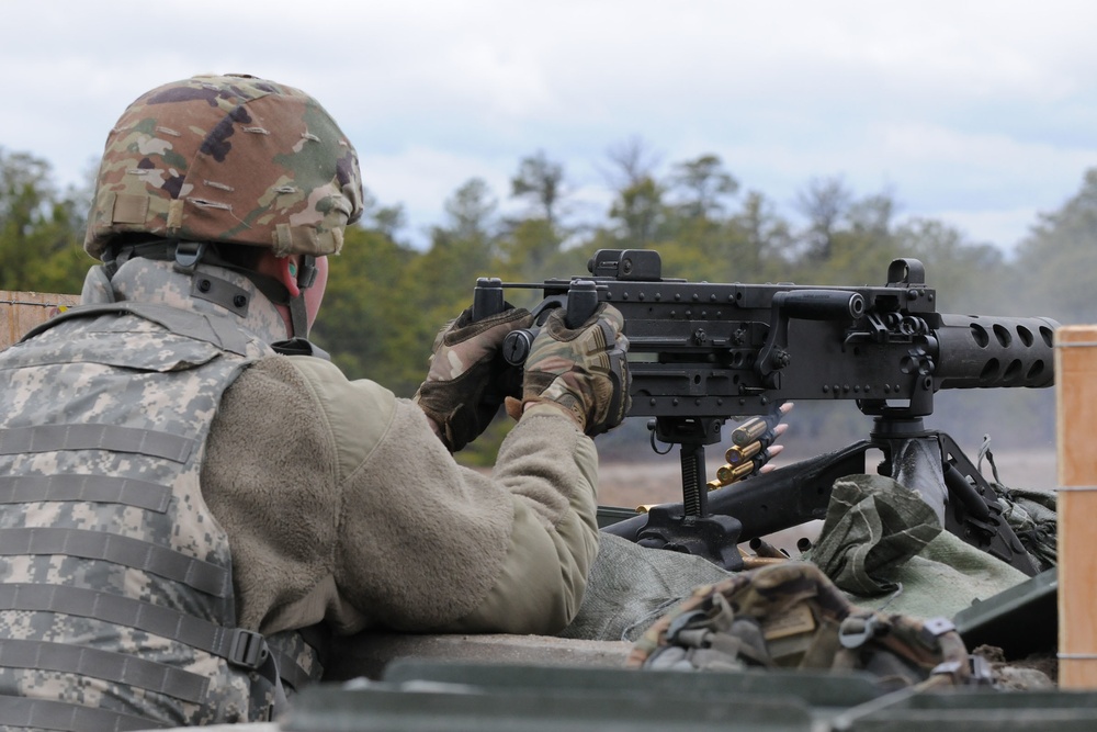 102 CAVALRY, NJ ARMY NATIONAL GUARD, M2HB machine gun qualification, Tables two and four, range 40, 11 MARCH 2023.