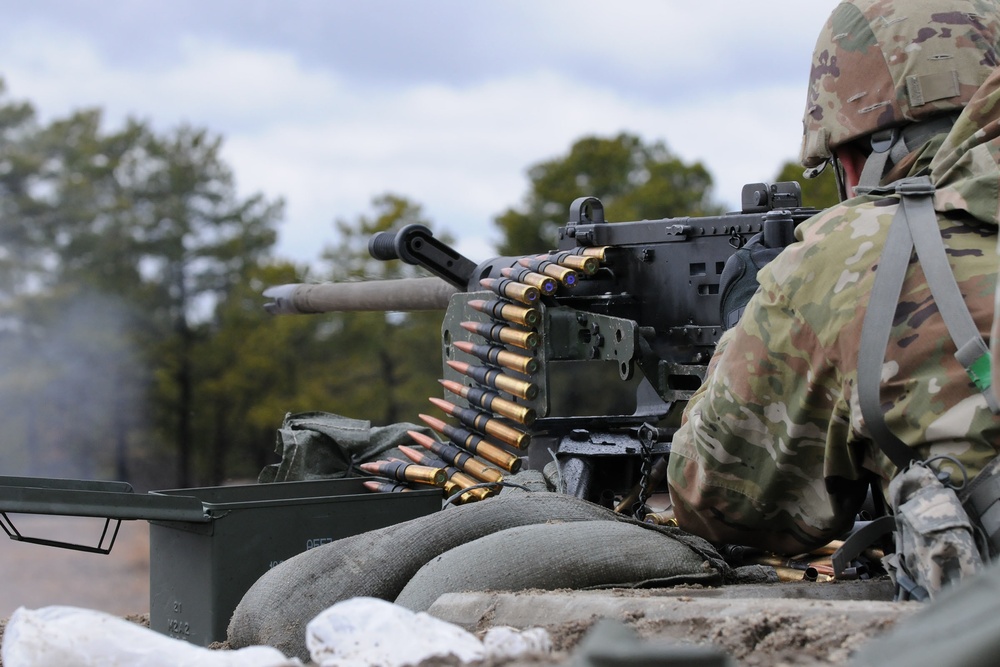 102 CAVALRY, NJ ARMY NATIONAL GUARD, M2HB machine gun qualification, Tables two and four, range 40, 11 MARCH 2023.