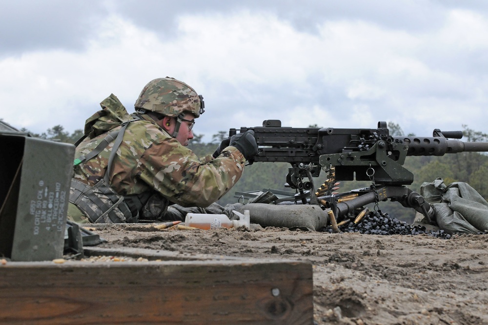 102 CAVALRY, NJ ARMY NATIONAL GUARD, M2HB machine gun qualification, Tables two and four, range 40, 11 MARCH 2023.