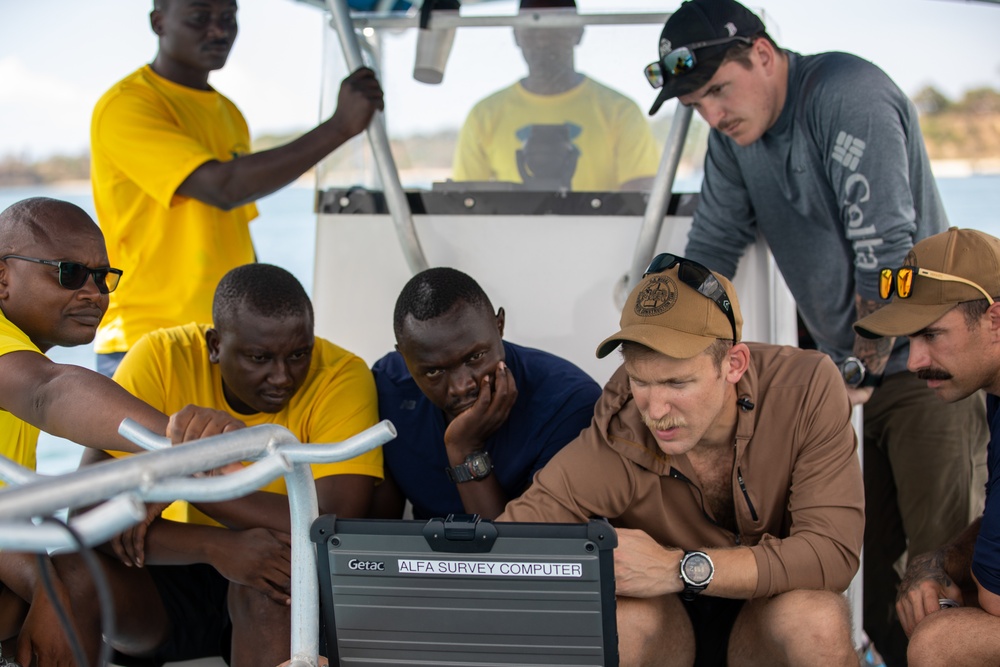 Underwater Sonar Operations during Cutlass Express 2023
