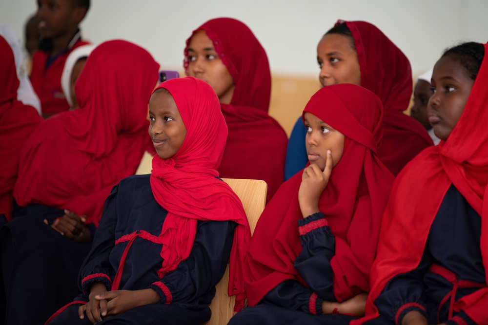 U.S. Naval Forces Europe Africa Band Performs at Djibouti School of Excellence