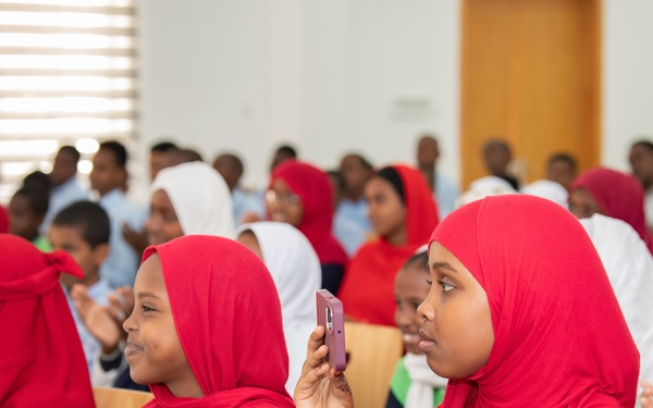 U.S. Naval Forces Europe Africa Band Performs at Djibouti School of Excellence