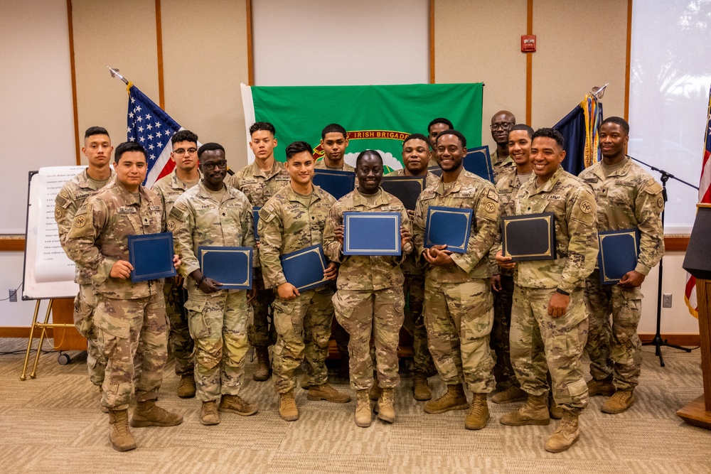 Fifteen New York Army National Guard Soldiers assigned to Combined Joint Task Force - Horn of Africa receive their U.S. citizenship