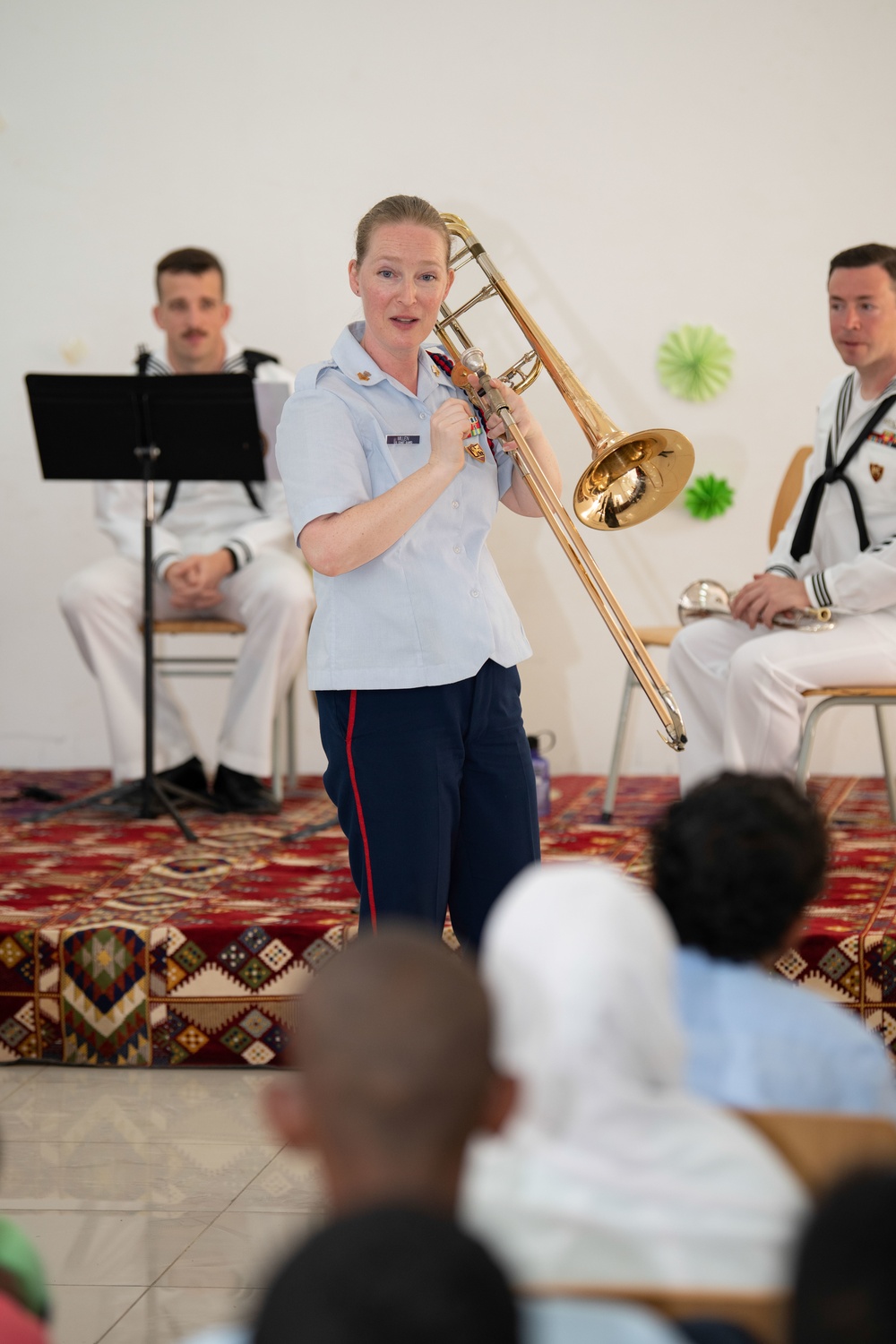 U.S. Naval Forces Europe Africa Band Performs at Djibouti School of Excellence