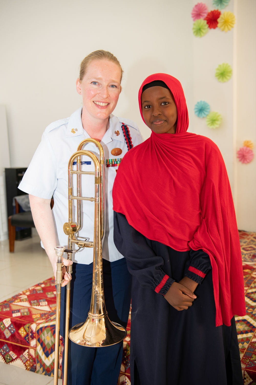 U.S. Naval Forces Europe Africa Band Performs at Djibouti School of Excellence