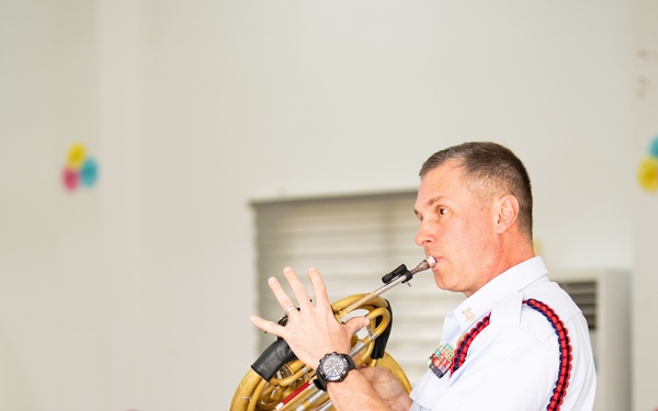 U.S. Naval Forces Europe Africa Band Performs at Djibouti School of Excellence