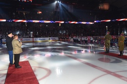 Retiring Army Reserve Soldier Honored at Chicago Wolves AHL Home Game