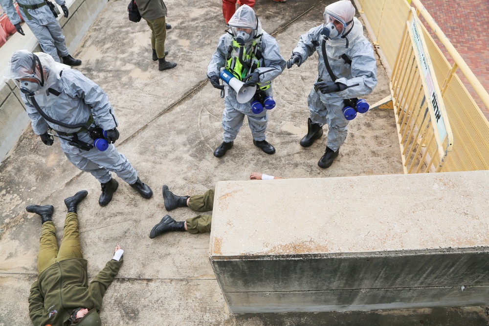 7th CST observes Israel Home Front Command respond to simulated CBRNE event