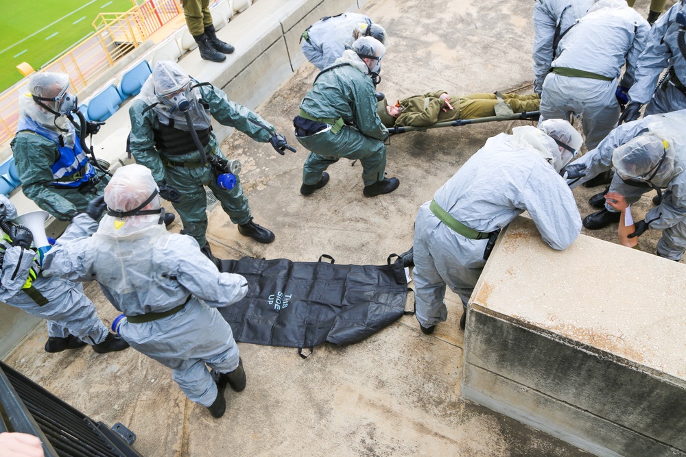 7th CST observes Israel Home Front Command respond to simulated CBRNE event