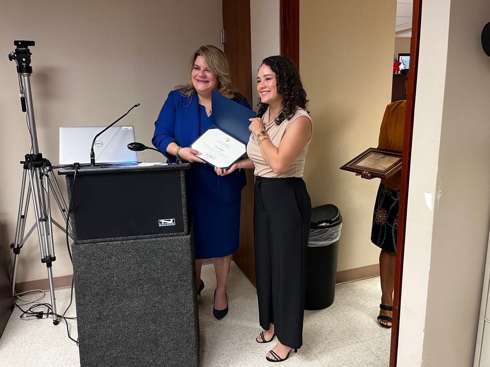 Congresswoman González-Colón recognizes Patricia León from the Antilles Office during Women’s History Month Event