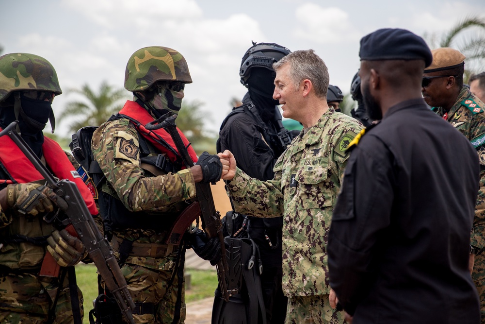 U.S. Navy Rear Adm. Milton J. Sands III, Special Operations Command Africa Commander Flintlock 2023