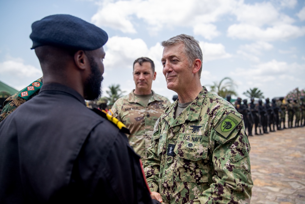 U.S. Navy Rear Adm. Milton J. Sands III, Special Operations Command Africa Commander Flintlock 2023