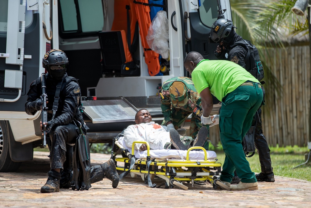 Ghanian Armed Forces Save Hostage Flintlock 2023