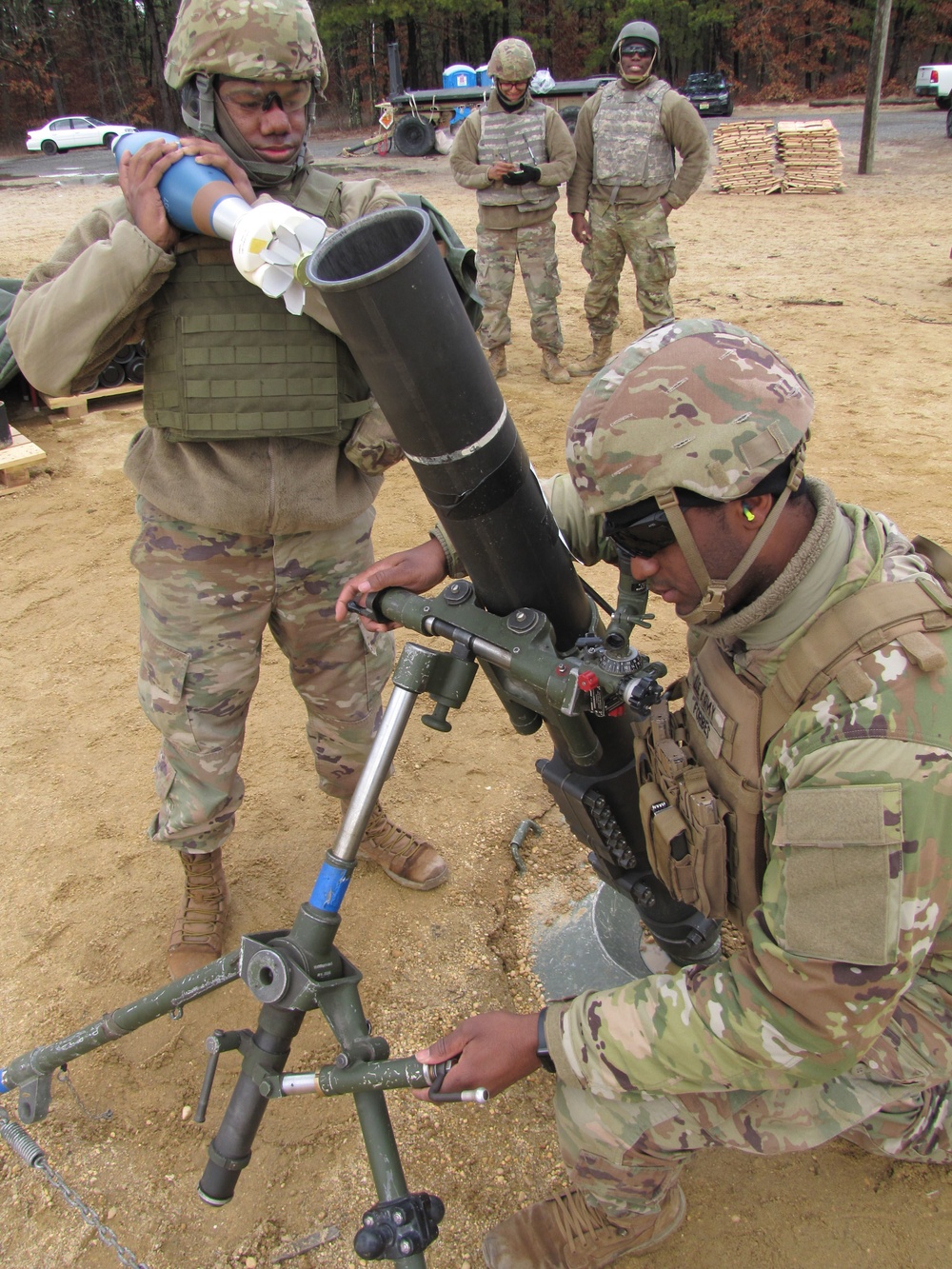 102 CAVALRY, NJ ARMY NATIONAL GUARD 120mm live mortar fire at MFP 5, 11 MARCH 2023.