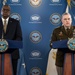 SECDEF and CJCS Conduct Press Briefing