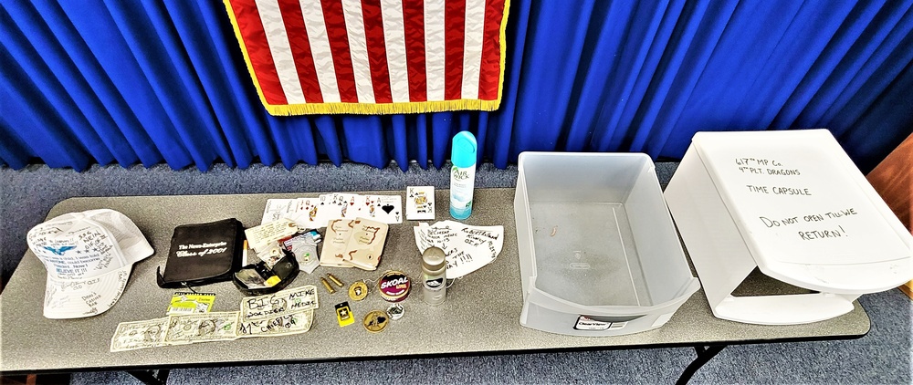 Time capsule left by decorated Kentucky Guard MP unit found in Fort McCoy barracks nearly two decades after unit left of Operation Iraqi Freedom