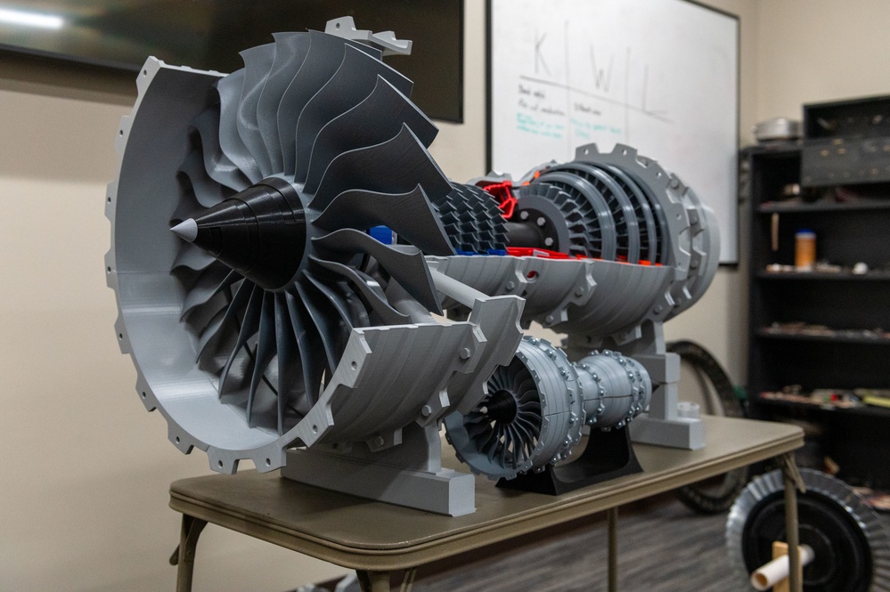 McConnell Instructor 3D Prints Jet Engine Models