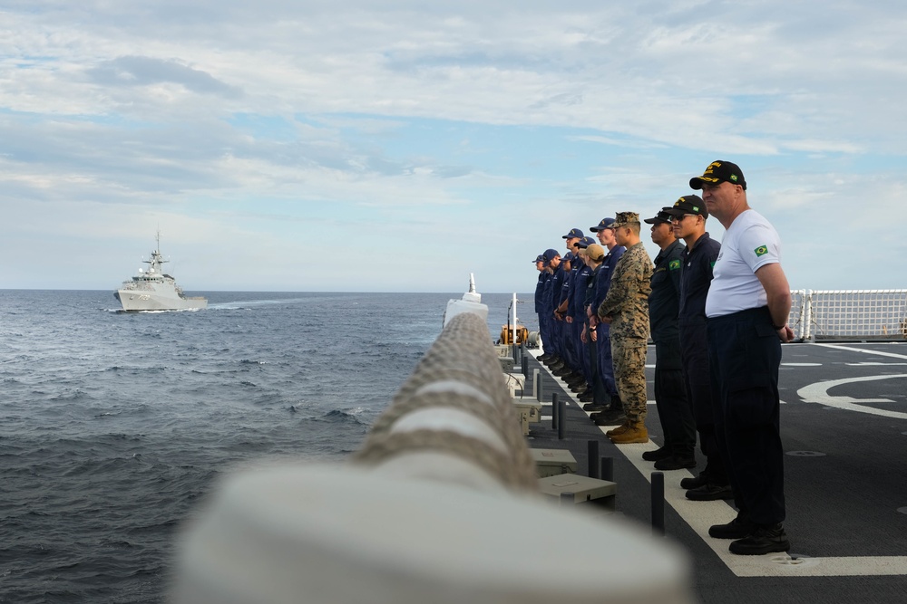 USCGC Stone conducts combined exercises with Brazil Navy