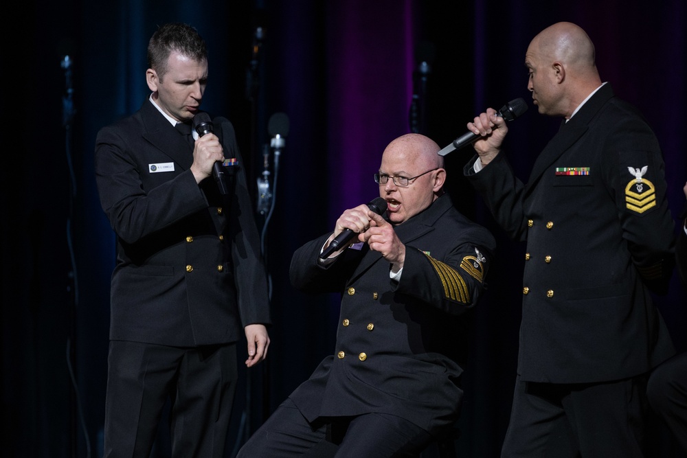 U.S. Navy Band Sea Chanters perform in Red Bluff