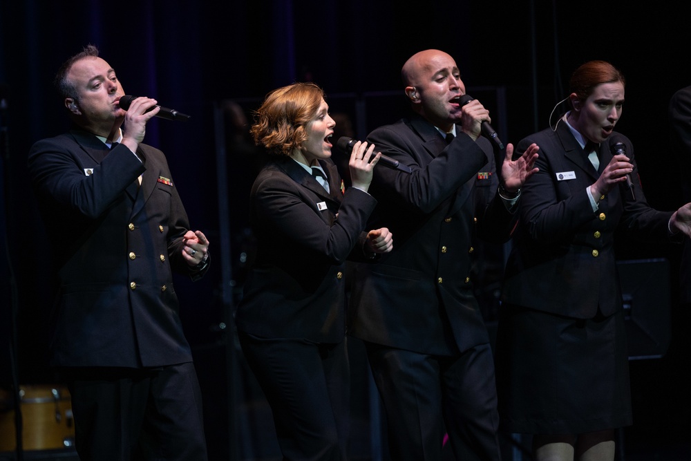 U.S. Navy Band Sea Chanters perform in Red Bluff