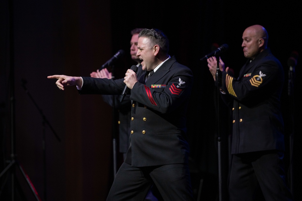 U.S. Navy Band Sea Chanters perform in Red Bluff