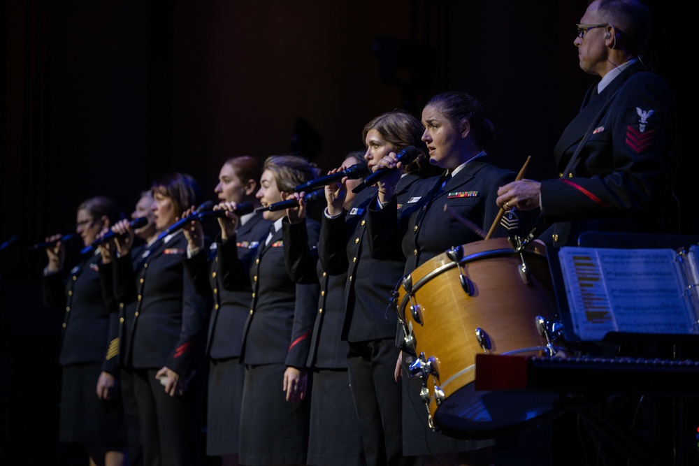 U.S. Navy Band Sea Chanters perform in Red Bluff